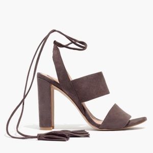 Madewell Tassel Block Heels